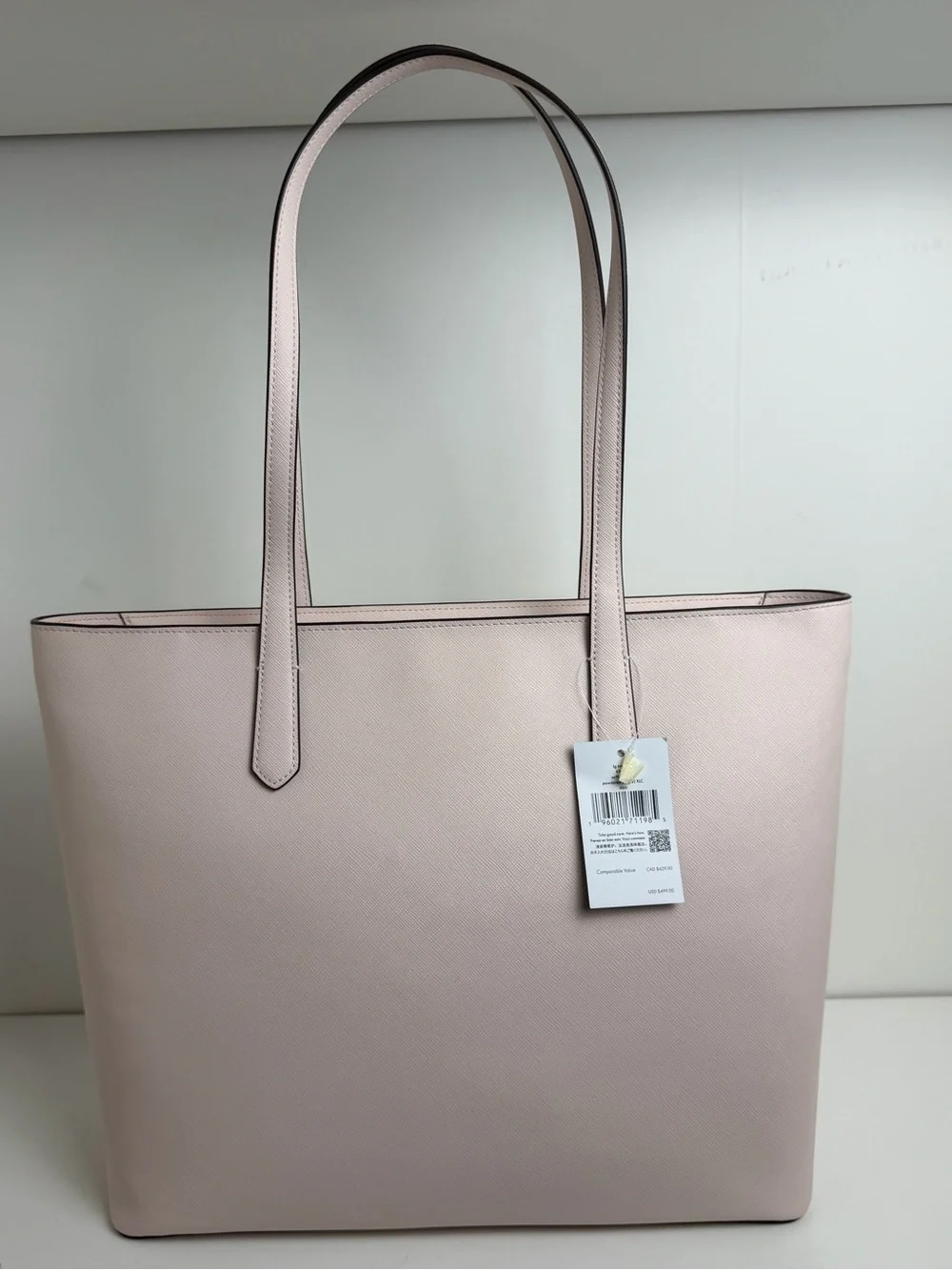 kate spade New York powder Pink Saffiano Leather Tote